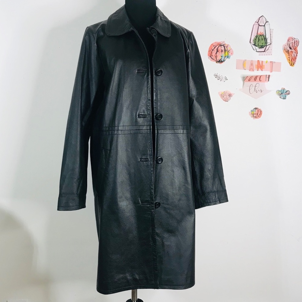 CENTIGRADE LETHER JACKET BLACK SIZE M WOMAN